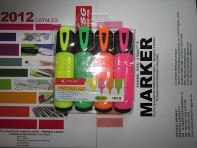 慈溪產杜湖牌熒光筆 品質可靠，包裝精美，質量保三年